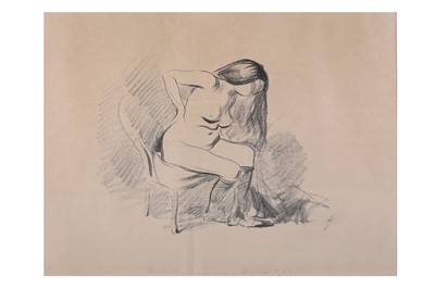 Lot 288 - Forain (Jean-Louis) Etude de femme assise se...