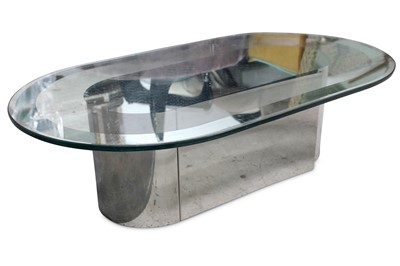 Lot 294 - A circa 1960's low table with a glass top of...