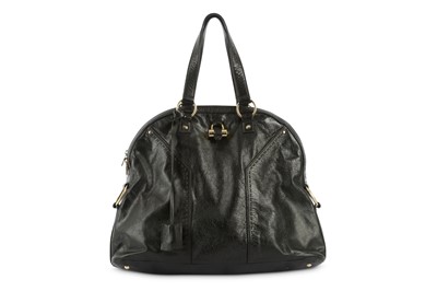 Lot 666 - Yves Saint Laurent Black Muse Bag, grained...