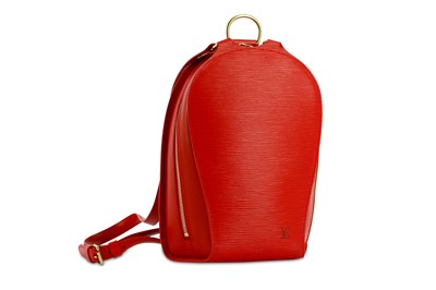 Lot 380 - Louis Vuitton Red Epi Mabillon Backpack, c....