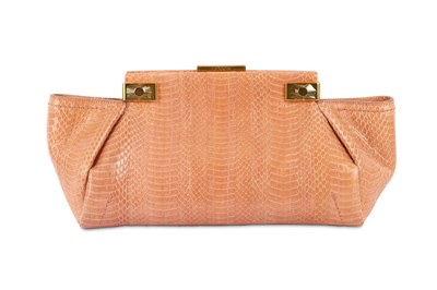Lot 359 - Lanvin Rose Python Trilogy Clutch, pink python...