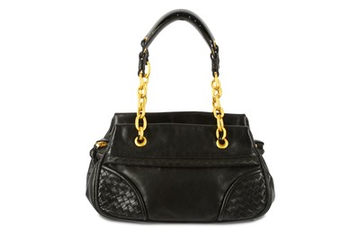 Lot 708 - Bottega Veneta Black Shoulder Bag, woven...