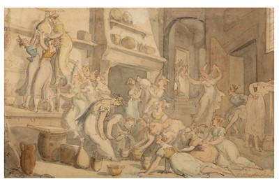 Lot 104 - ATTRIBUTED TO THOMAS ROWLANDSON (BRITISH 1756-1827)