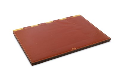 Lot 313 - A HERMES LEATHER WRITING SURFACE, c. 1981,...