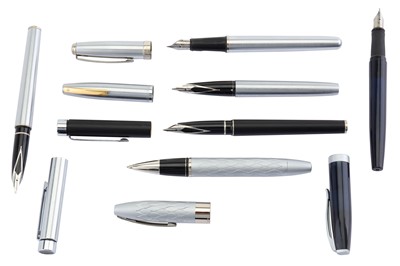Lot 289A - A group of five Scheaffer fountain pens and a...