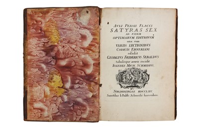 Lot 389 - Persius (Flaccus Aulus)  Satyras Sex, ad fidem...