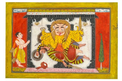 Lot 262 - NARASIMHA SLAYING THE DEMON KING HIRANYAKASHIPU