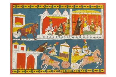 Lot 258 - AN ILLUSTRATION TO A RASIKAPRIYA SERIES