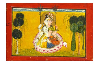 Lot 263 - A PORTRAIT OF ARDHANARISHVARA