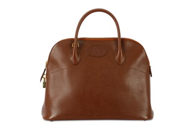 Lot 452 - Hermes Marron Fonce Epsom Bolide 35, c. 1991,...