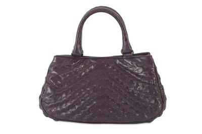 Lot 340 - Bottega Veneta Small Purple Handbag, woven...