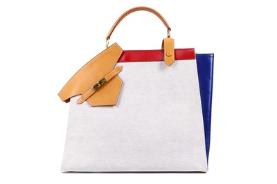 Lot 381 - Hermes Tri-Colour Himalaya Tote, c. 1989,...