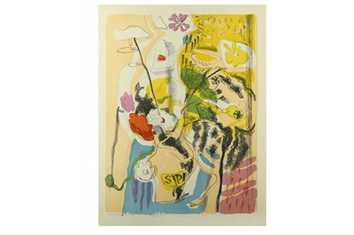 Lot 47 - IVON HITCHENS (1893-1979) Still life ...