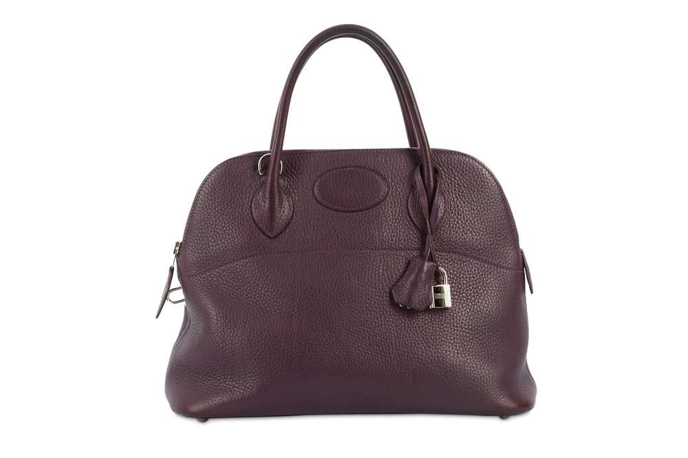 Lot 342 - Hermes Raisin Clemence Bolide 32, c. 2007,...