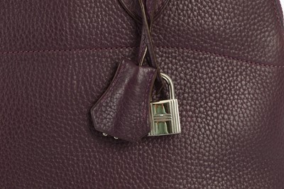 Lot 342 - Hermes Raisin Clemence Bolide 32, c. 2007,...