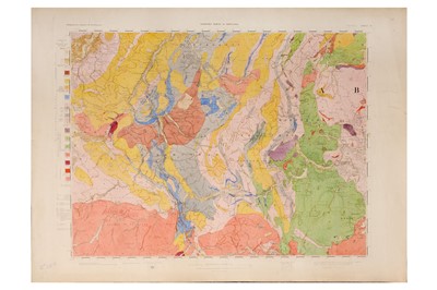 Lot 174 - Geological Survey of Scotland.- Four maps,...