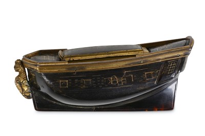 Lot 164 - AN 18TH CENTURY GILT BRONZE AND TORTOISESHELL...