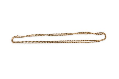 Lot 123 - A fancy-link long chain