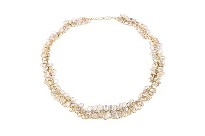 Lot 29 - A moonstone fringe necklace