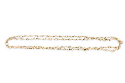 Lot 144 - A pearl-set longchain