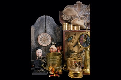 Lot 1 - A SET OF EIGHT 1930'S FRENCH HANDPAINTED AND...