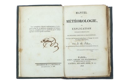 Lot 170 - Fellens (Jean-Baptiste) Manuel de météorologie,...