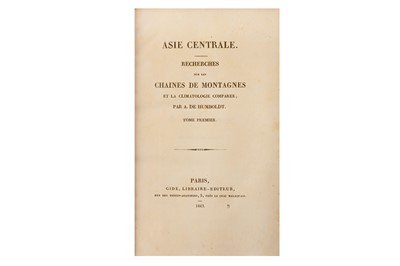 Lot 119 - [Humboldt (Alexander von] Asie centrale:...