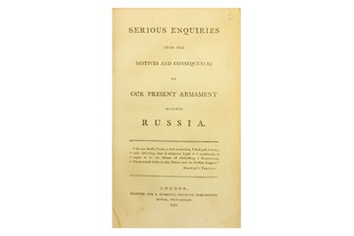 Lot 128 - Pamphlets.-   Peter I, The Memorial of...
