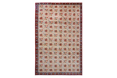 Lot 33 - A FINE ISFAHAN CARPET OF GARDEN DESIGN,...