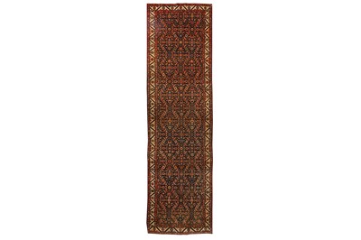 Lot 9 - A FINE UNUSUAL SAROUK-FERAGHAN RUNNER, WEST...