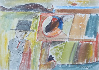 Lot 48 - PATRICK HAYMAN (1915-1988) Lovers near the sea...
