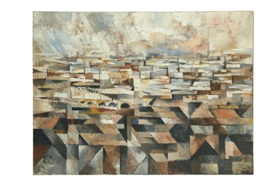 Lot 3 - BERNARD MYERS (1925-2007) Big City signed,...