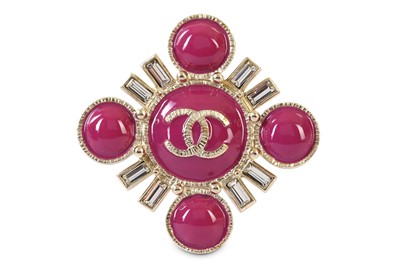 Lot 348 - Chanel Pink Enamel Brooch, Spring 2014, pale...
