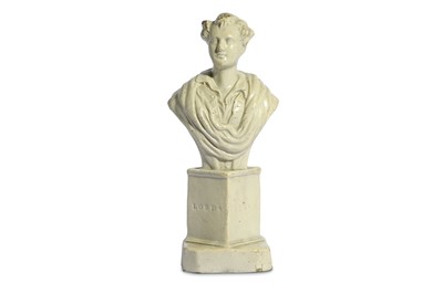 Lot 17 - AN EARLY STAFFORDSHIRE WHITE GLAZED POTTERY...