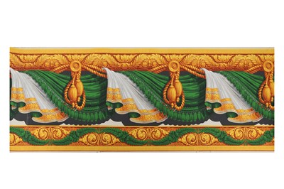 Lot 263 - TWO ROLLS OF TWENTIETH CENTURY HAND-PAINTED...