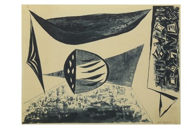 Lot 128 - JOHN BANTING (1902-1972) Fruit Stall signed...