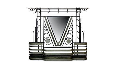 Lot 120 - A RARE 1930'S FRENCH ART DECO PAINTED AND...