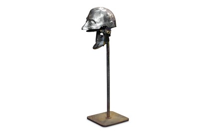Lot 114 - A RARE EARLY 20TH CENTURY ALUMINIUM AND BRONZE...