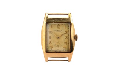 Lot 190 - J.W. BENSON A MEN'S 9K ROSE GOLD MANUAL WATCH...