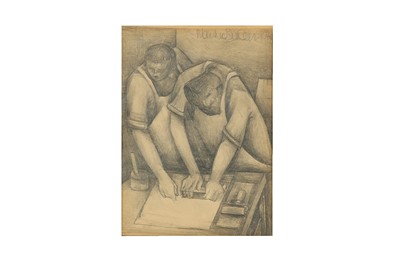 Lot 25 - MAURICE SUMRAY (1920-2004) At the printers...