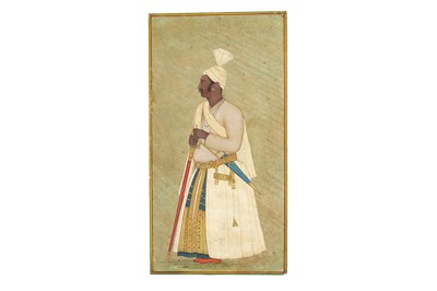 Lot 288 - A STANDING PORTRAIT OF AN AFRICAN COURTIER