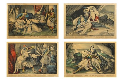 Lot 65 - FOUR HAND-COLOURED LITHOGRAPHS FROM BYRON'S...