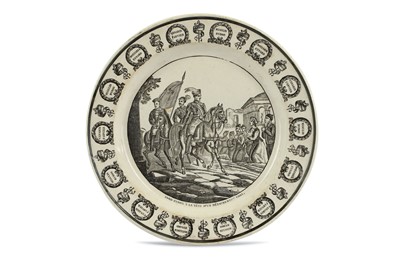 Lot 73 - A FRENCH COMMEMORATIVE CABINET PLATE...