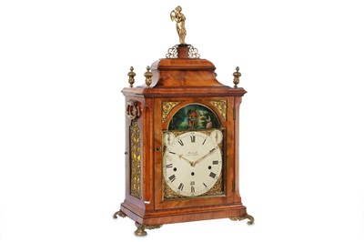 Lot 117 - A MID 18TH CENTURY SIX TUNE MUSICAL FUSEE TABLE CLOCK WITH AUTOMATA SIGNED MARRIOT, FLEET STREET