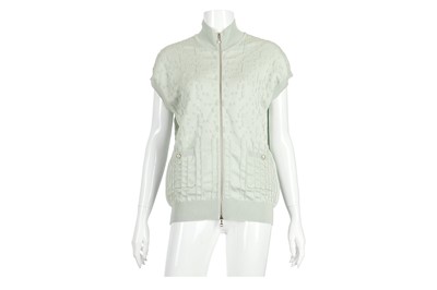 Lot 3 - Chanel Pale Green Cardigan - size 44