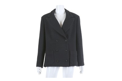 Lot 101 - Chanel Black Boucle Jacket - size 46