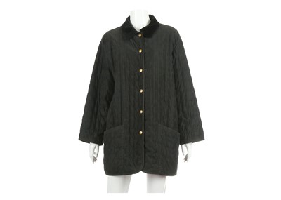 Lot 146 - Hermes Black Cotton Padded Jacket - size 42