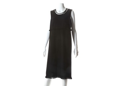 Lot 108 - Chanel Black Wool Dress - size 46