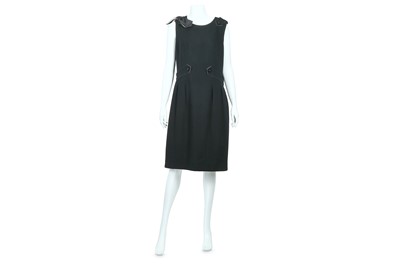 Lot 110 - Chanel Black Crepe Dress - size 46