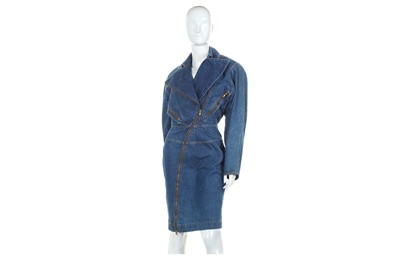Lot 78 - Azzedine Alaia Denim Motorcycle Dress